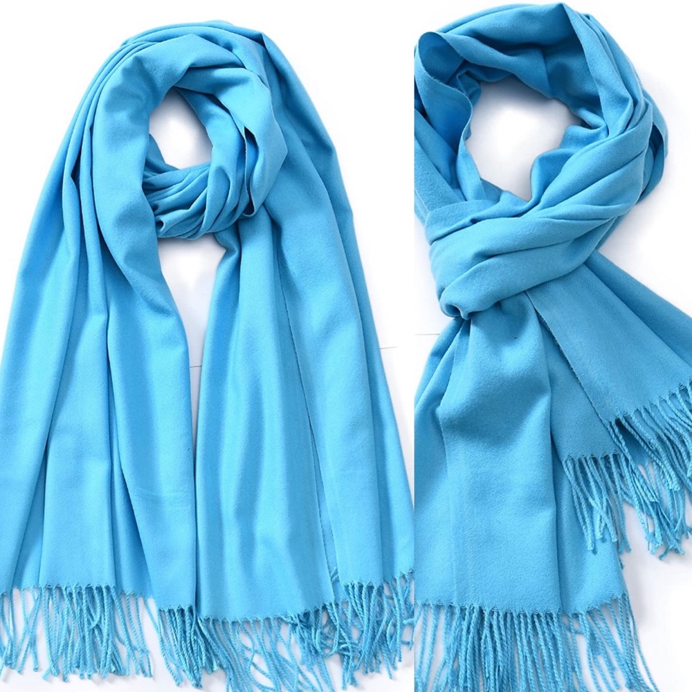 💜 OVERSIZED SEA BLUE BLOGGER SHAWL SCARF 💜*NEW*
